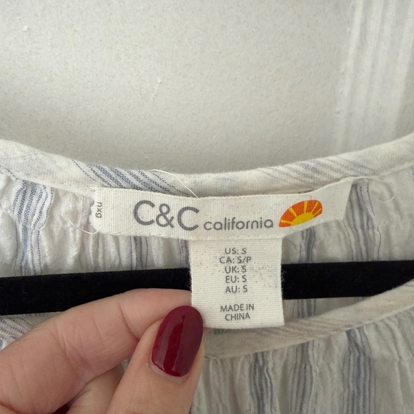 Striped Ruffle Sleeve Dress - Picture 6 of 9